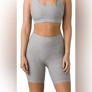 NWT PrAna Kimble Bike Shorts in Carbon Heather